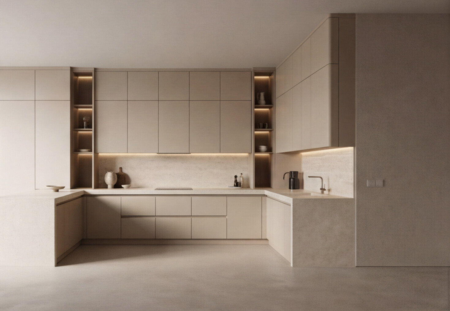 Прямая кухня «Сканди Уайт 2.4»