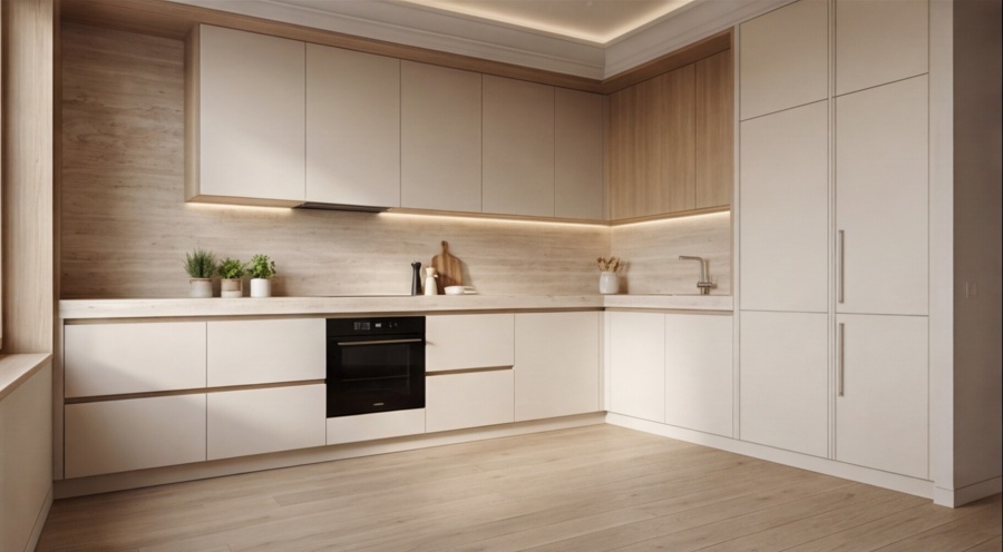 Угловая кухня «Травертин Корнер 2.9»