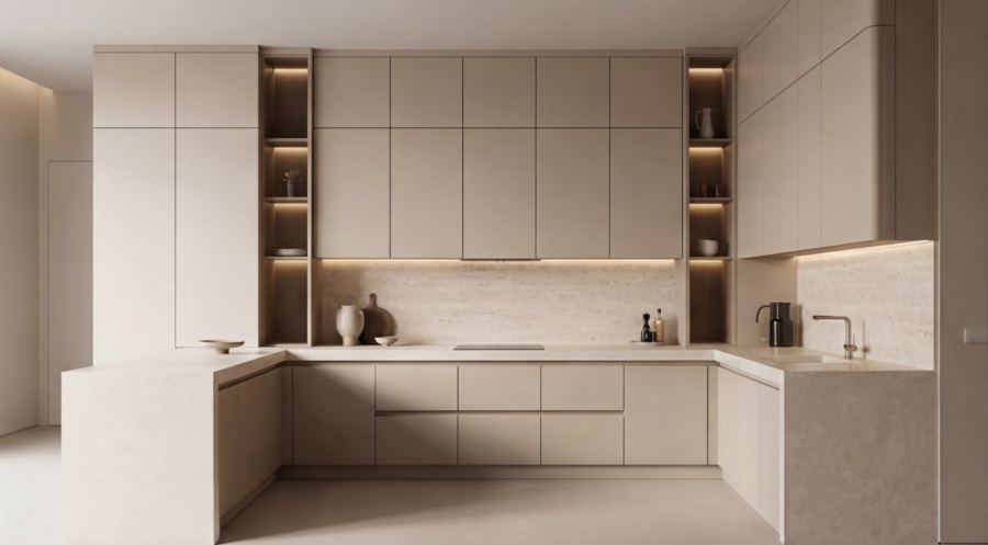 Прямая кухня «Сканди Уайт 2.4»