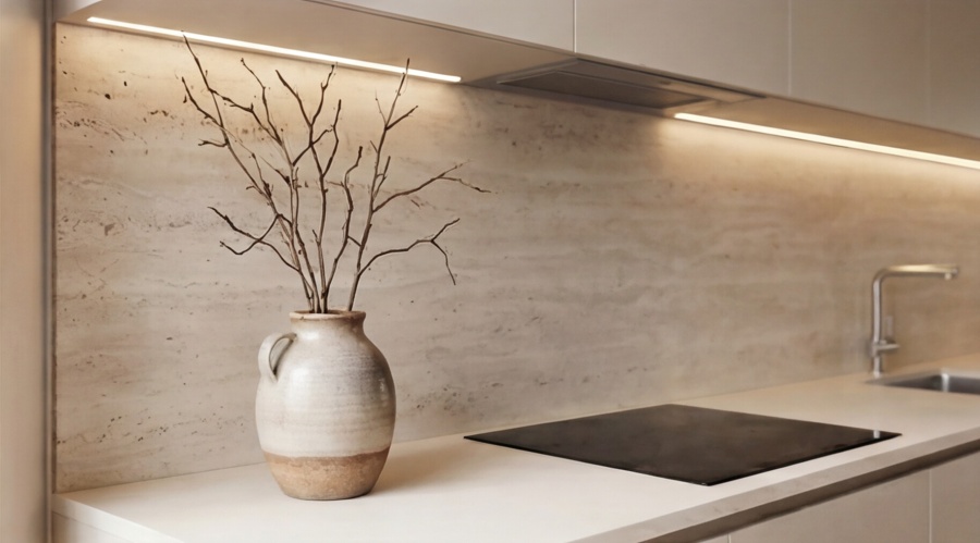 Угловая кухня «Травертин Корнер 4.0»