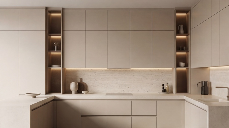 Прямая кухня «Сканди Уайт 2.4»