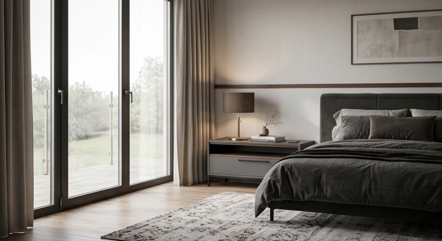 Прикроватная тумба «Графит Модель 1.0»
