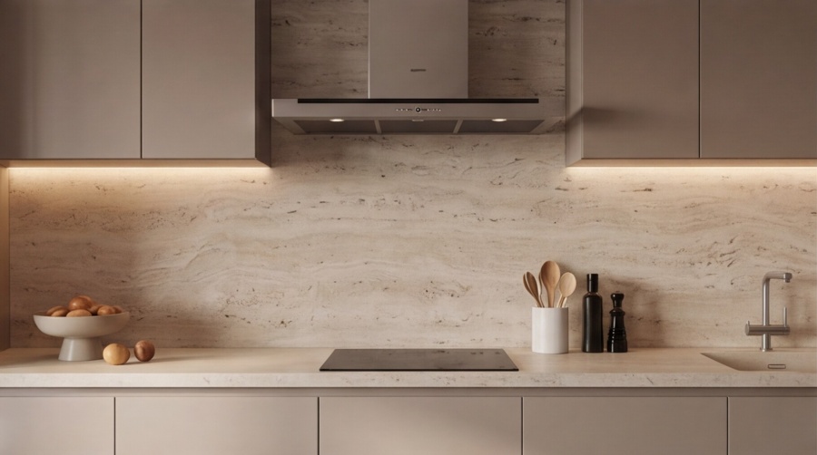 Прямая кухня «Травертин Лайн 3.4»