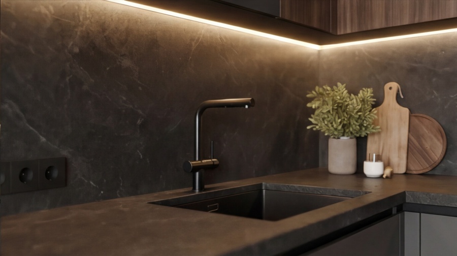 Угловая кухня «Графит Корнер 3.4»