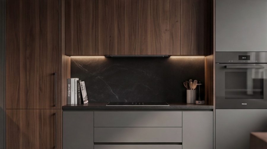 П-образная кухня «Графит U 3.6»