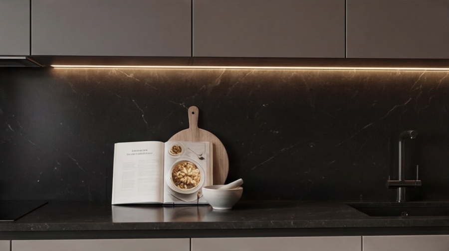 Прямая кухня «Графит Вуд 3.0»