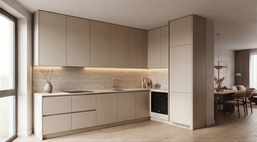 Угловая кухня «Травертин Корнер 4.0»